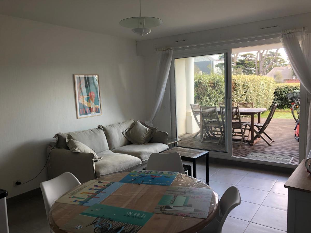 T2 Rez De Jardin Piscine Parking La Baule Lägenhet Guérande Exteriör bild